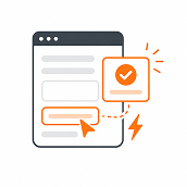 AJAX form submission icon